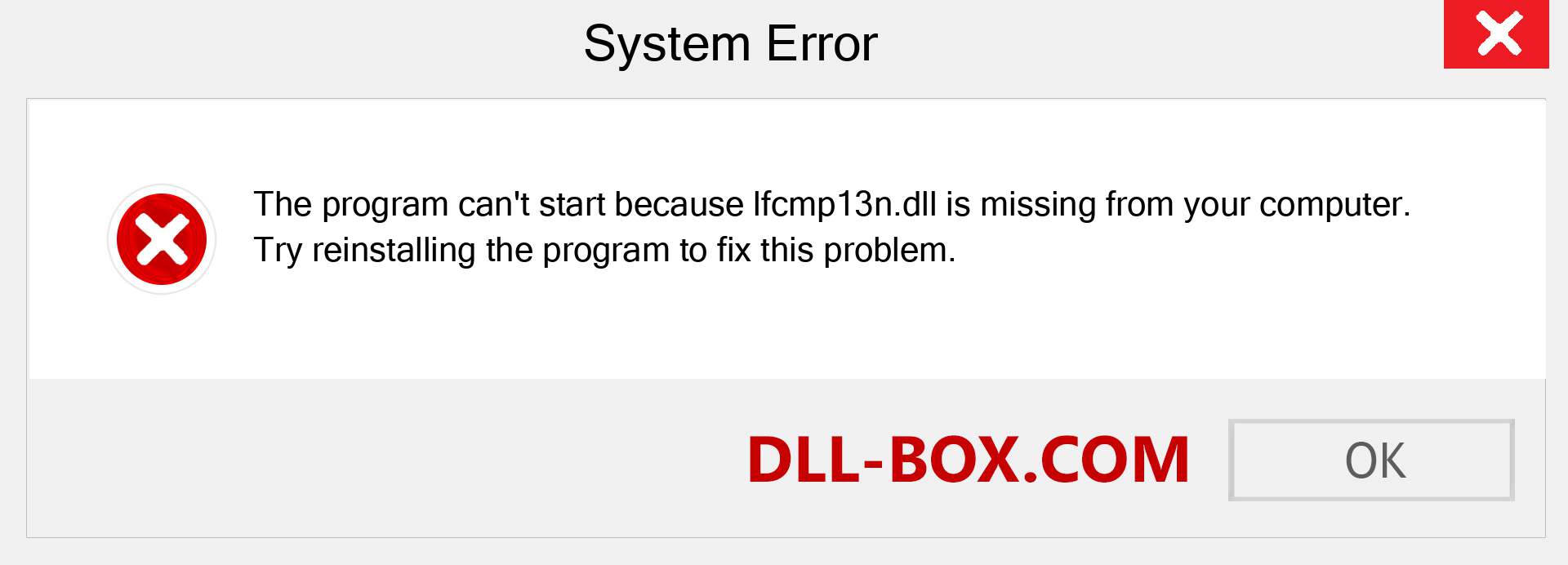  lfcmp13n.dll file is missing?. Download for Windows 7, 8, 10 - Fix  lfcmp13n dll Missing Error on Windows, photos, images